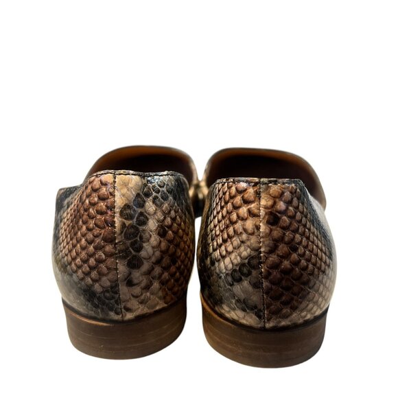 Madewell Marisa D’Orsay Snake Embossed Leather Flat Shoes Slip‎ On Size 7.5 $128 - Picture 5 of 8